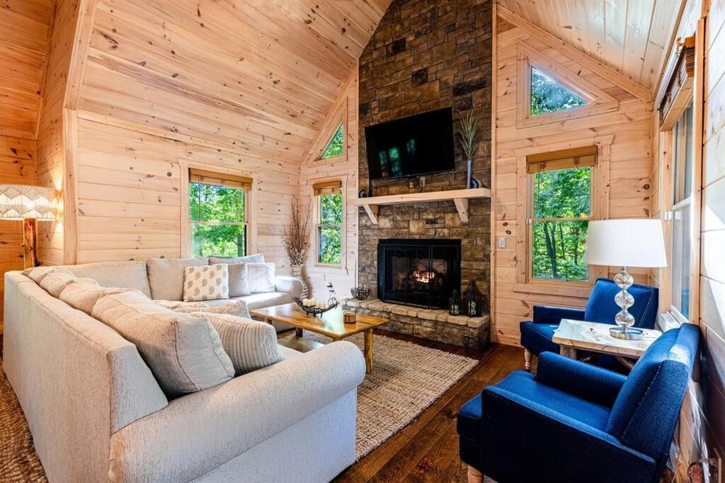 Luxe Family Cabin 8 Min To Downtown Blue Ridge Eksteriør billede