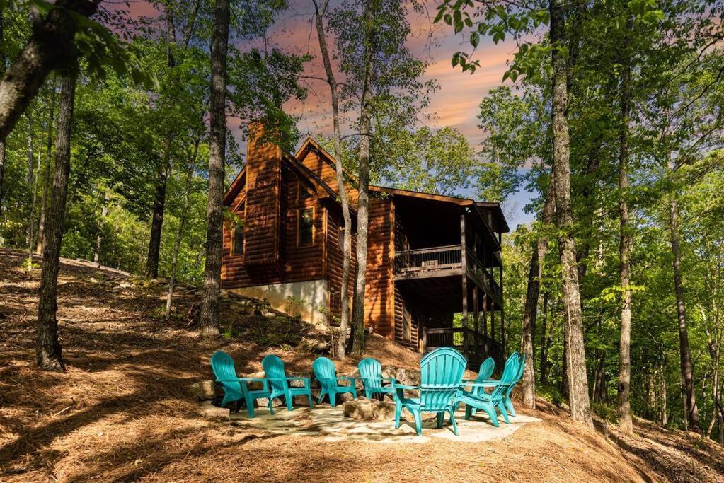 Luxe Family Cabin 8 Min To Downtown Blue Ridge Eksteriør billede